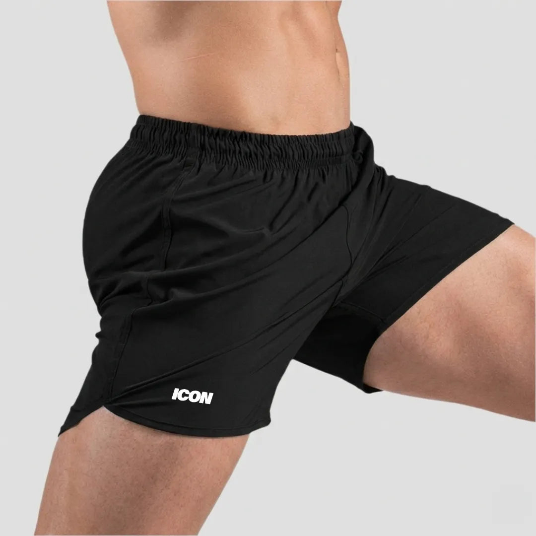 Short Corrida Masculino Dry Fit Icon - Preto