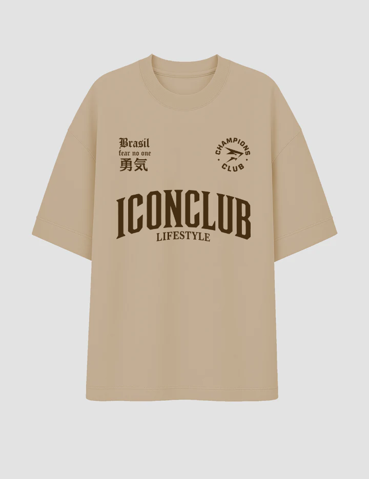 Camiseta Oversized Lifestyle Bege