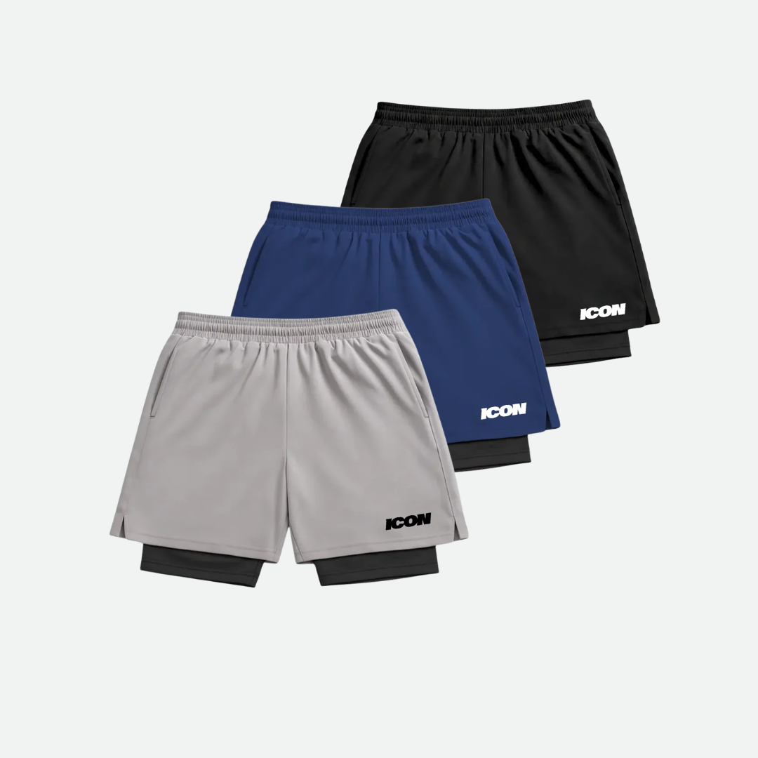 Kit 3 Bermudas Compressão Masculina