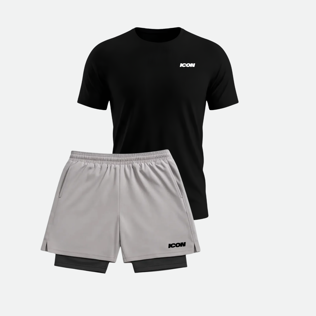 Kit Dry Fit 1 Camiseta + 1 Bermuda Compressão